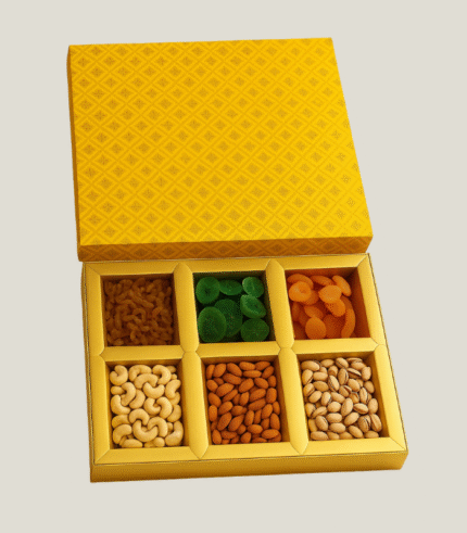 Royal Treat 6-in-1 Dry Fruit Box (150g x 6) – Almonds, Cashews, Pistachios, Figs, Apricots & Kiwi
